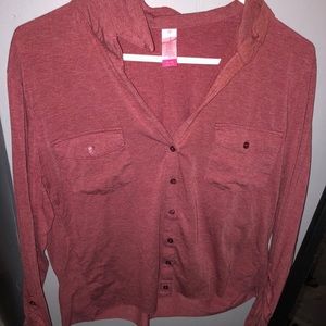 No Boundaries button up long sleeve